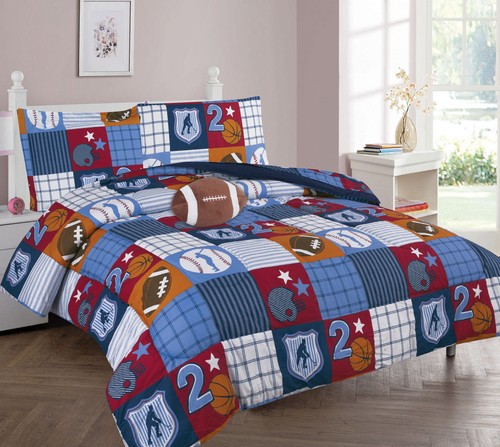 6PC BEDROOM KIDS BED IN A BAG COMFORTER + SHEET COMPLETE BEDDING SET TWIN SIZE - Picture 19 of 36