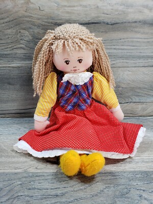 Merry Andrew Toys Doll Cloth Plush Renee Graef Shoebox Dolls 1990 Vintage