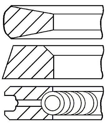 08-105500-00 GOETZE ENGINE Piston Ring Kit for CITROËN,FIAT,LADA,PEUGEOT,SUZUKI