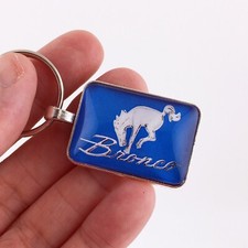 Vintage Ford Bronco 66-77 Chrome Fender Emblem Badge Logo 1 X 1.25 Keychain Vintage Ford Bronco 66-77 Chrome Fender Emblem Badge Logo 1 X 1.25 Keychain