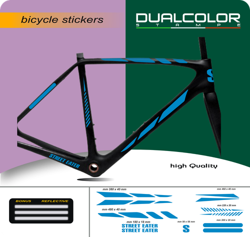 SET Adesivi Telaio bici MTB STICKERS BDC Protezione Bicicletta Pellicola B0168 - Foto 20 di 35