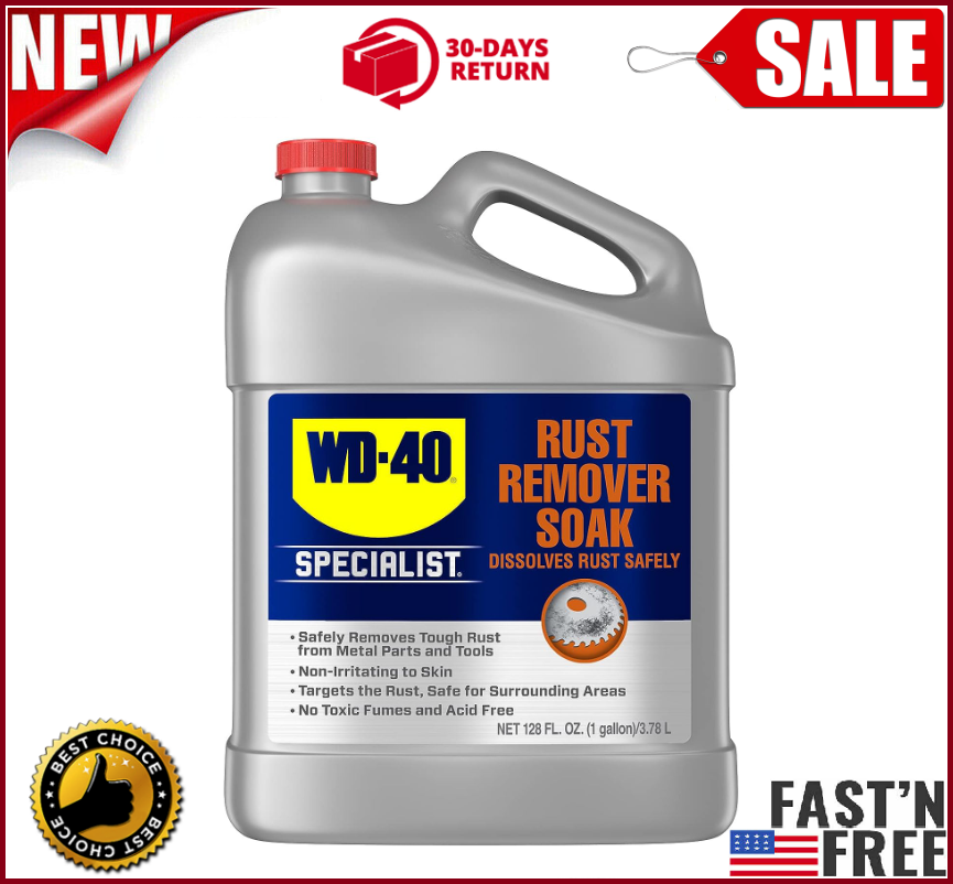 WD-40 Specialist Rust Remover Soak, Dissolves Rust and Restores