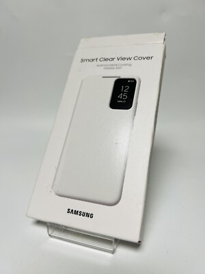 Samsung Galaxy S22+ Plus EF-ZS906 Smart Clear View Flip Cover Schutz Hülle Weiß