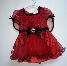 Walmart Infant Baby Girl Ladybug Halloween Costume Size 12 -18 M Love Bug