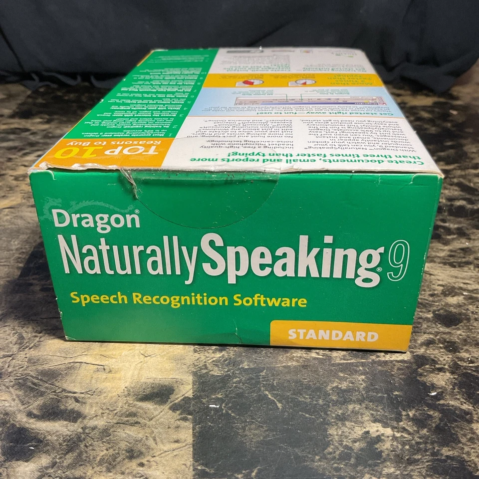 Dragon Naturally Speaking 9 Standard SPEECH RECOGNITION SOFTWARE  - Image 4 of 4