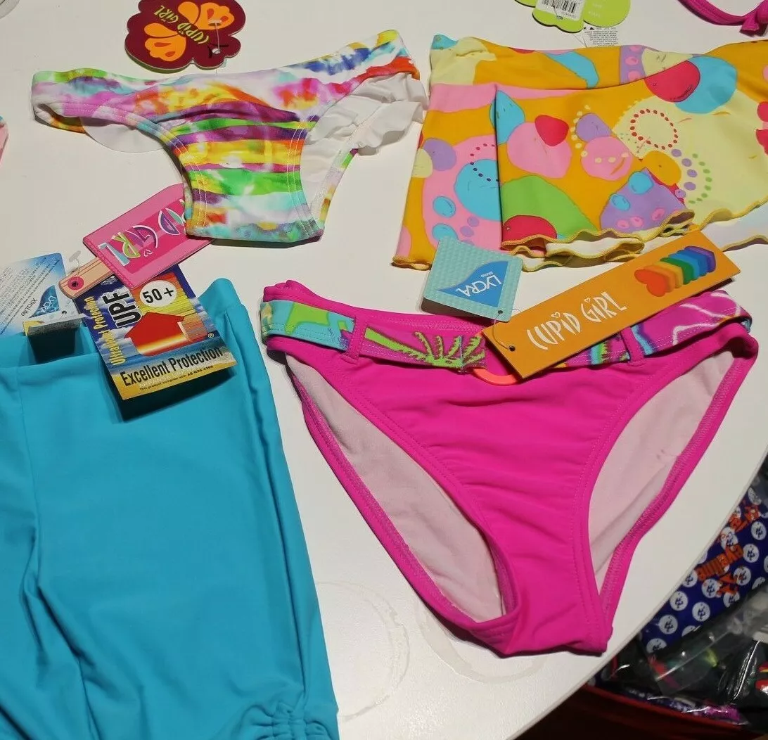 NEW CUPID GIRLS SWIMWEAR BIKINI SWIM BOTTOMS PANT SIZE 3