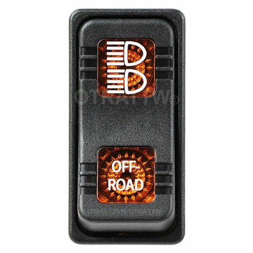 OTRATTW Carling Tech Contura X Rocker Switch, Polaris, OFF-ROAD, AMBER ...