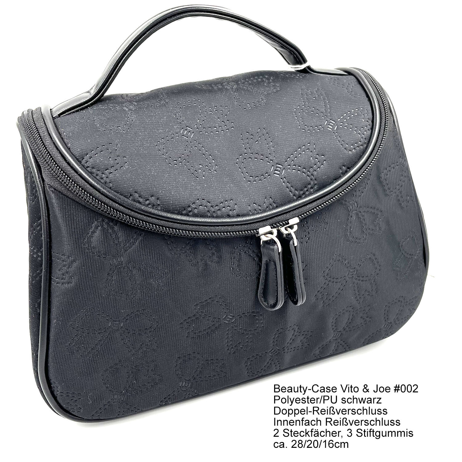 Personalisiert Kosmetiktasche Mit Namen, Marineblau, Größe S, 100% Baumwolle – Schminktasche Für Handtasche
