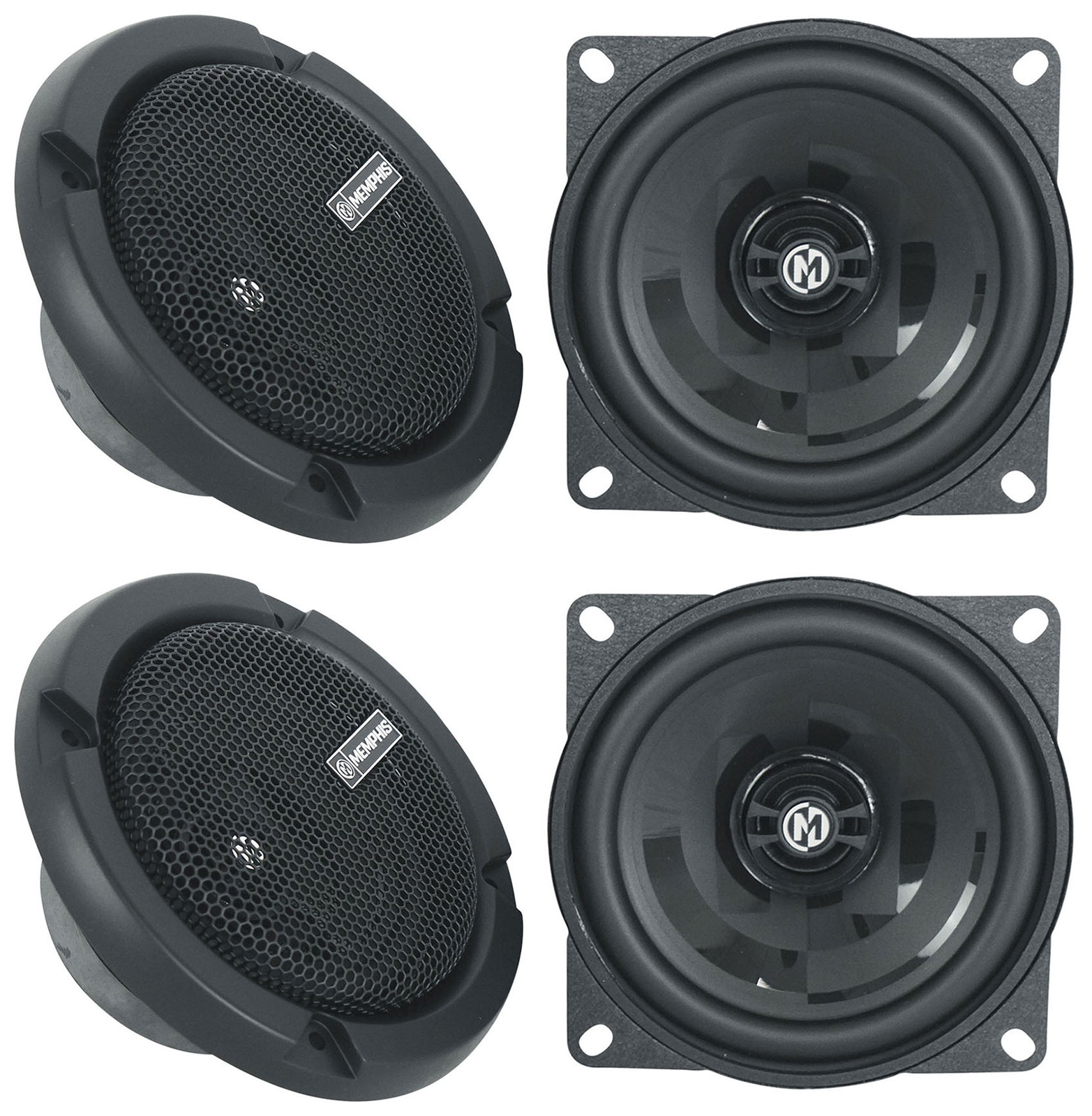 4 Memphis Audio PRXP4 - 4 40-ваттных 2-полосных автомобильных динамика с поворотными твитерами 28190₽