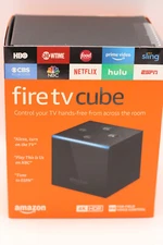 Amazon Fire TV Cube Hands-Free with Alexa and 4K Ultra HD Streaming Media Player