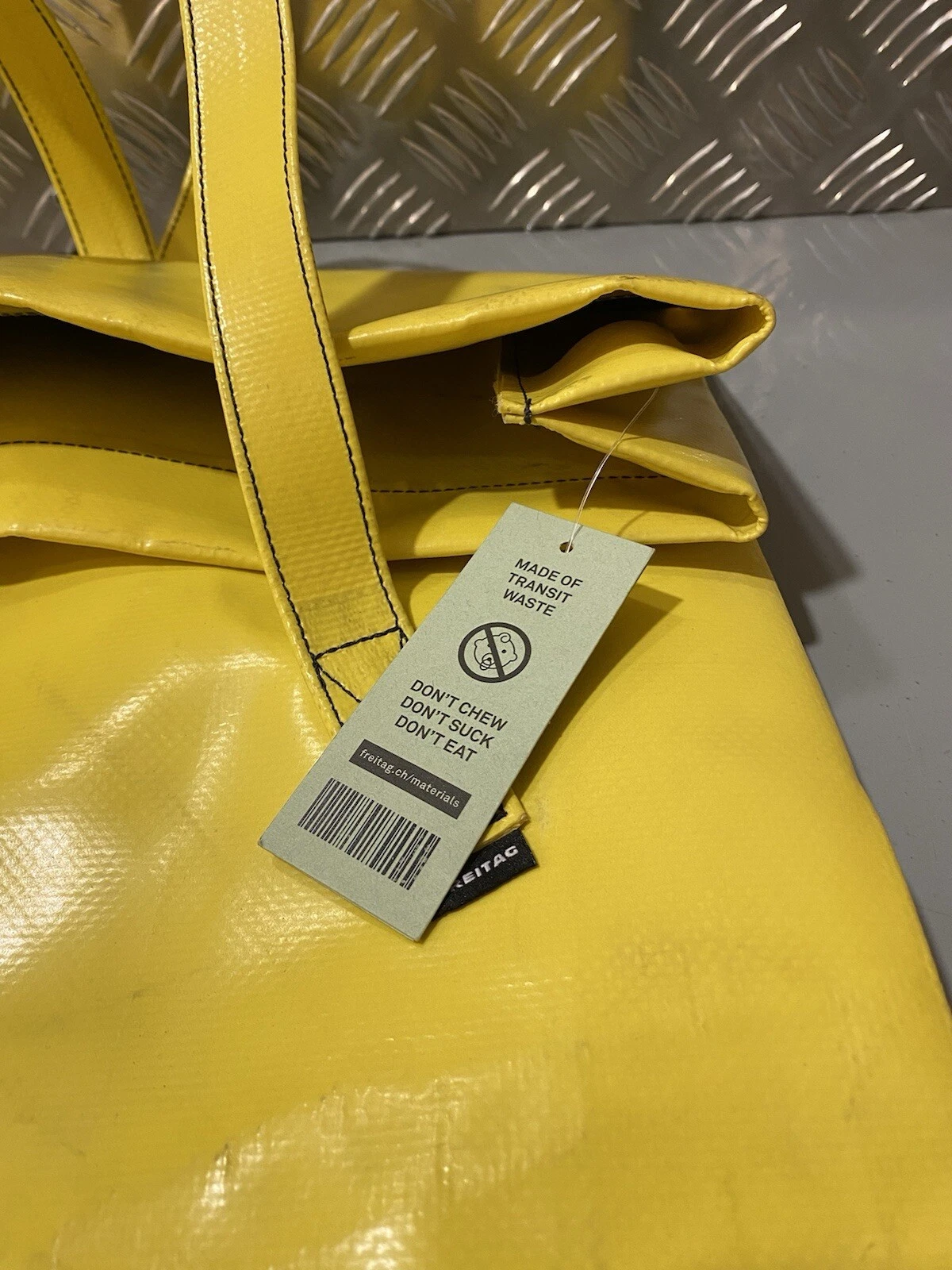 Freitag Kowalski F253 Yellow Truck Tarp Recycled Bag Brand New With Tags 4