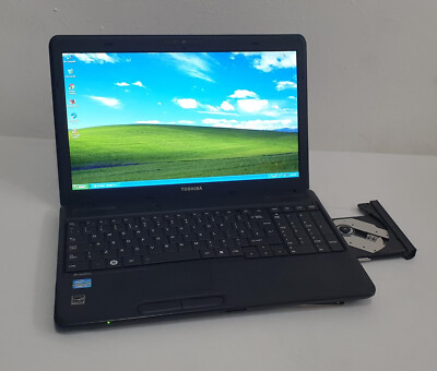 Windows XP Laptop Toshiba 15.6'' screen 60GB HDD 2GB Ram DVD Drive