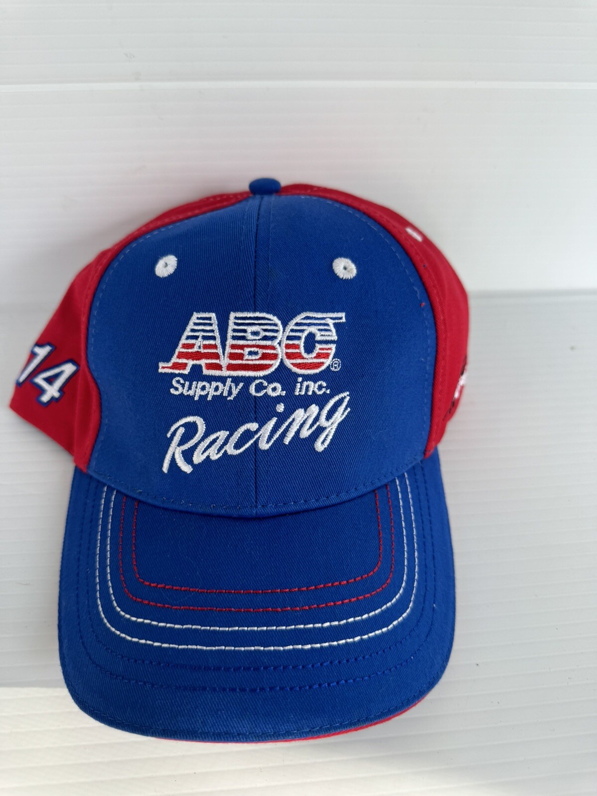 ABC Supply Co Inc RACING #14 AJ Foyt NASCAR NWOT New Hat Red White Blue!