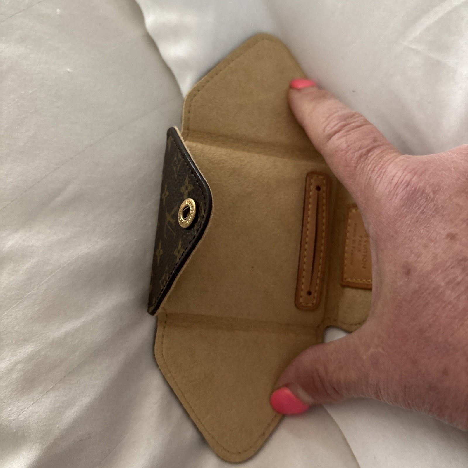 LOUIS VUITTON Monogram Jewelry case Accessories Holder Travel Pouch Small [S] thumbnail 8