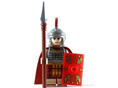 Custom Roman Centurion Minifig Printed on Genuine Lego Parts -by BKB