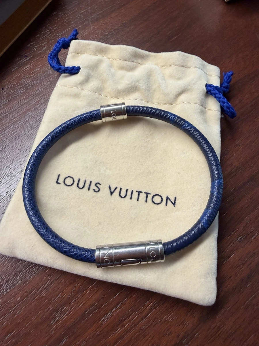 Louis Vuitton ネイビー レザーブレスレット Louis Vuitton Leather Blue Fashion Bracelets for sale | eBay