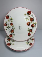 Mikasa Strawberry Blossom 9” Salad Plates Set of 4 NEW