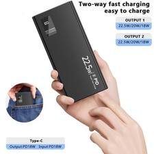 1000000mAh Power Bank Portable Charger Phone Battery Pack 22.5W Fast Charging US