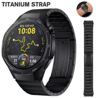 Titanium Metal Strap Band For Huawei Watch GT 5 Pro GT 4 3 2 2e 46mm GT 2 3 Pro