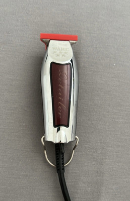 Wahl Professional Detailer T-Blade Corded Electric Hair Trimmer Silver/Burgundy