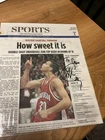 Stephen Curry 2x Autographed Photo Warriors NBA