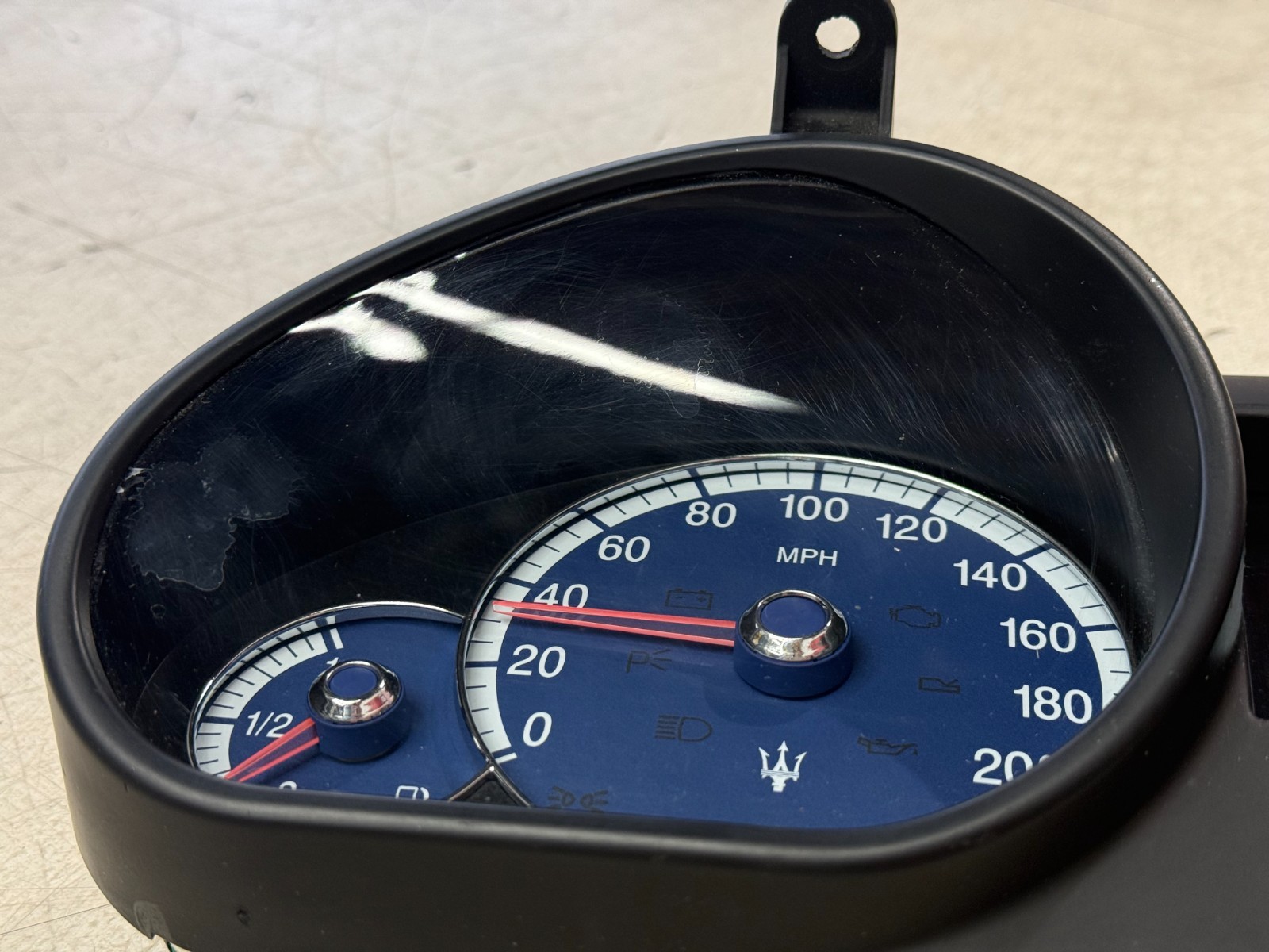 04-08 MASERATI QUATTROPORT M139 INSTRUMENT CLUSTER SPEEDOMETER GAUGES 219394 OEM