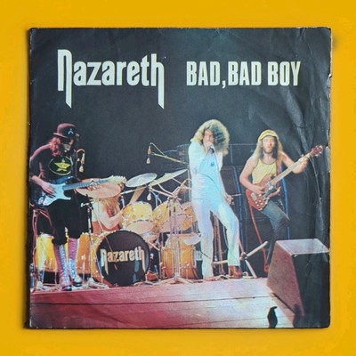Nazareth - Bad Bad Boy ... Vinyl 3 Track EP 1973 Mooncrest VG+ 7'' 45 RPM