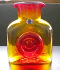 Blenko Glass Water Bottle 384 - Special Edition - Smiley Face
