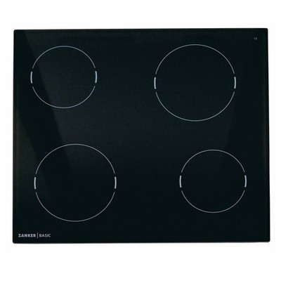 Glaskeramikplatte ZANKER/Zanussi 561653211/4 für Kochfeld Herd