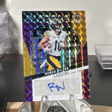 2025 Panini Mosaic In Focus Roman Wilson AUTO #IFS-RWN Steelers /49 💎💎💎!