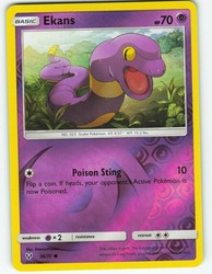 Ekans 36/73 Shining Legends Reverse Holo