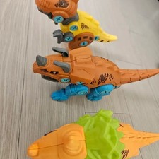 Set of 3 Assembled Dinosaur Toys for Kids, New