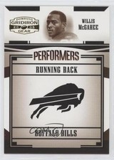 2005 Donruss Gridiron Gear Performers 322/500 Willis McGahee #P-50 0t2