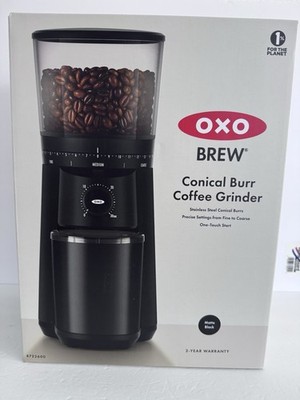 OXO Brew Conical Burr Coffee Grinder - Matte Black NIB