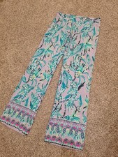 Womens Sz. Small Lilly Pulitzer Palazzo Pants. Elastic. EUC