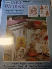 Lot Of 2 Springs Art Works Decorative Transfers "DANCING DOLLS" 76683 I10