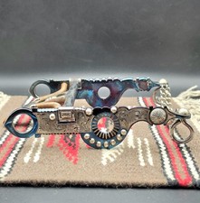 J.M. Capriola (Garcia) Blued Spade Bit With Sterling Silver Inlay