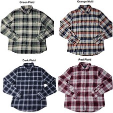 Lucky Brand Men's Long Sleeve Spread Collar Soft Flannel