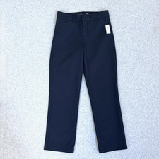 Old Navy Womens Pixie Straight Pants Ankle High Rise Blue Preppy Size 6 NWT