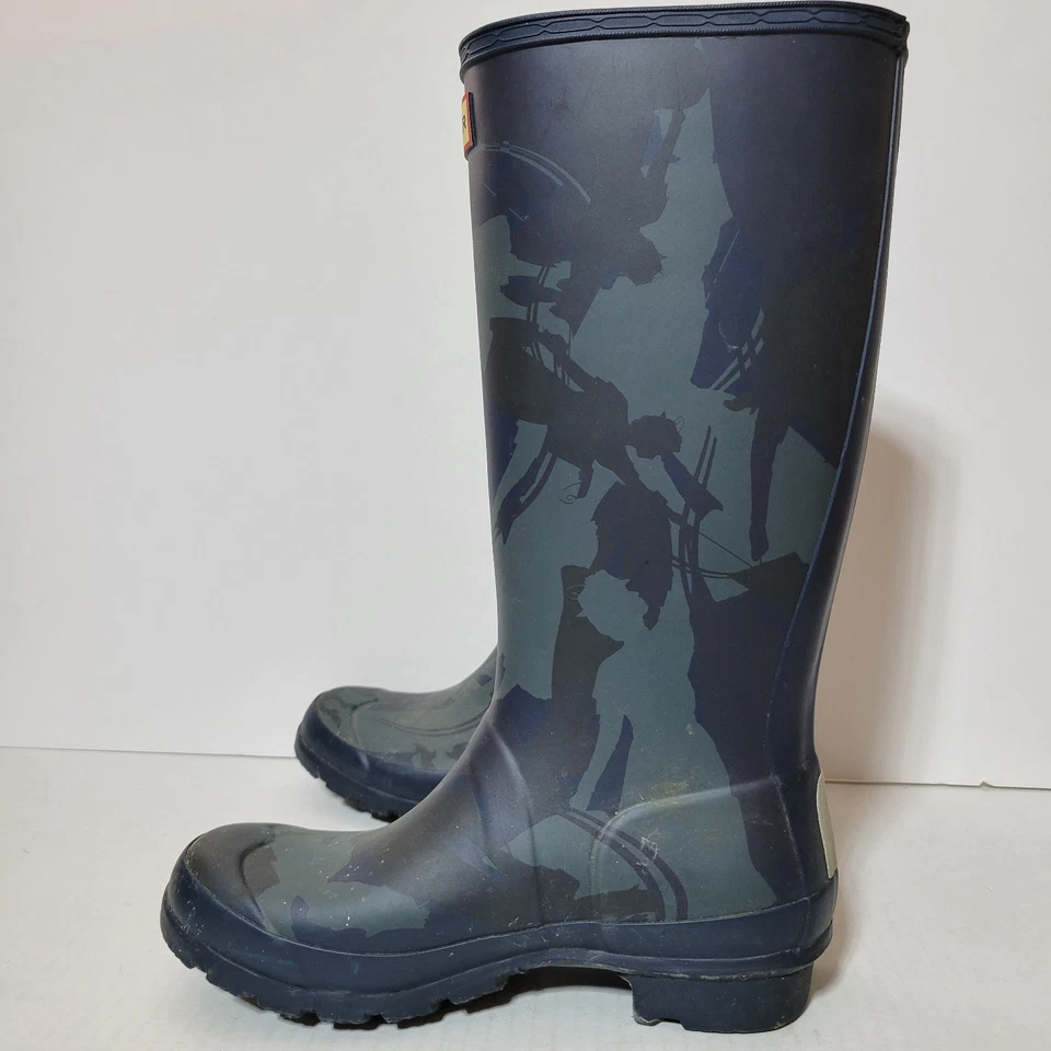 Hunter x Disney Mary Poppins Moonlight Camo Rain Boots Original Kids US 6 EUR 37 - Image 3 of 4