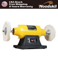 Woodskil 4.0A Bench Buffer Polisher, 6 Inch J...