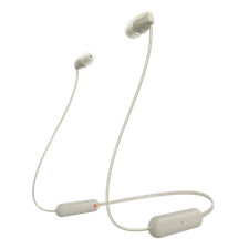 Sony WI-C100 Wireless In-ear Headphones, Beige