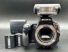  Exc 4 SONY Alpha A SLT-A55V Digital SLR Camera Black Flash Battery From Japan