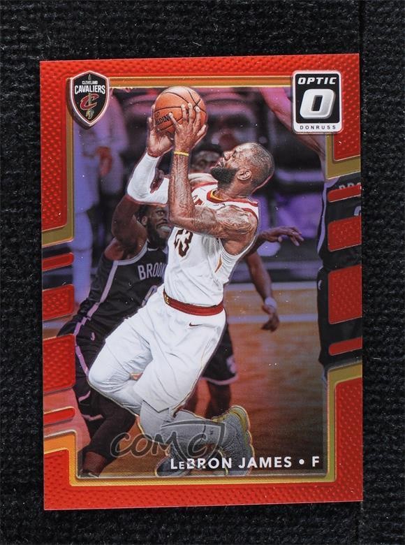 2017-18 Panini Donruss Optic Red Prizm 99/99 LeBron James #27 1d59