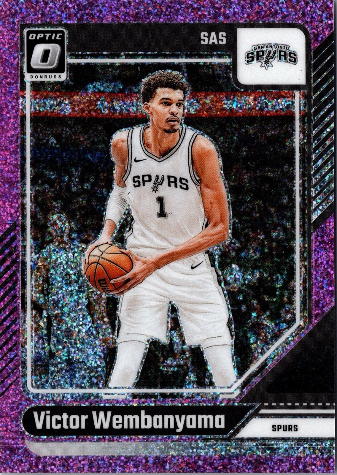 Victor Wembanyama 2024 Optic #45 Pink Glitter /275 Price Guide