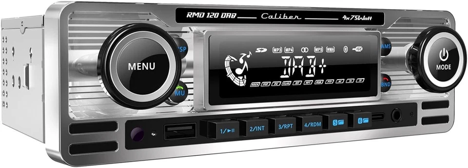 Caliber RMD120DAB-BT DAB+ USB Bluetooth MP3 Autoradio Tuner Oldtimer Retro Radio - Bild 2 von 3