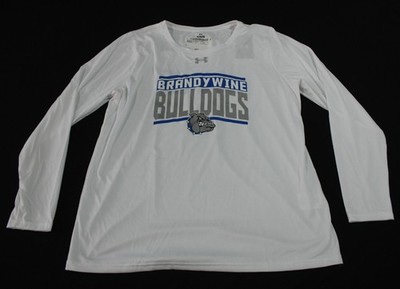 Under Armour Women's Long Sleeve Brandy Wine T-Shirt AP2 White Size: XL NWT