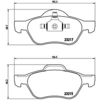Brembo BremsbeläGe Bremsbelegsatz Vorne FüR Renault Megane II ScéNic