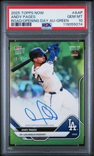 2025 Topps Now Road to Opning Day  Andy Pages Dodgers Auto /99 Graded #AAP