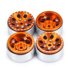 RCBATER Wheel 1.0" Aluminum Beadlock Wheels for TRX4M SCX24 1/18 1/24 RC Crawler